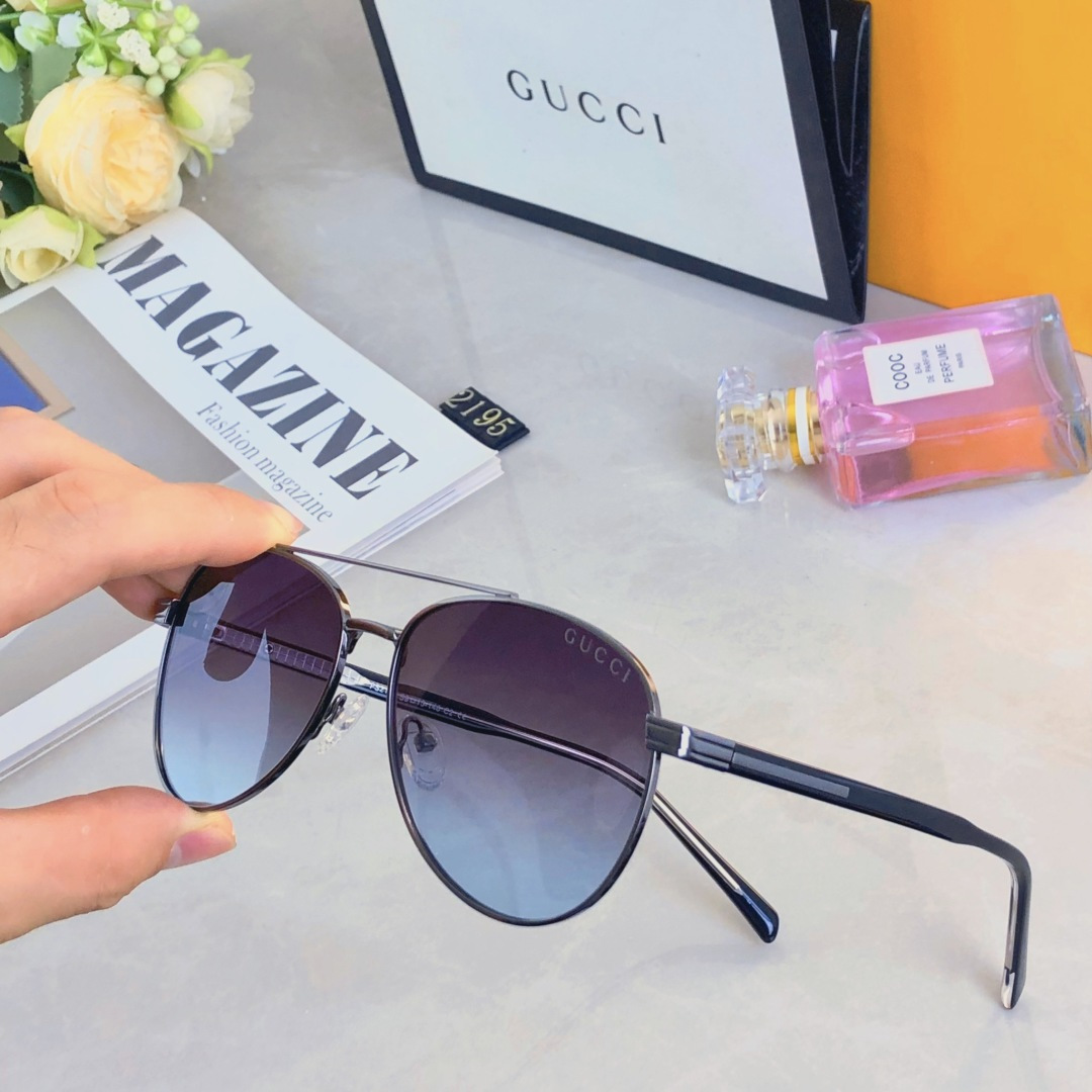 。。Gucc*欧美复古素颜朋克太阳镜高级感设计明星款蛤蟆镜飞行员墨镜