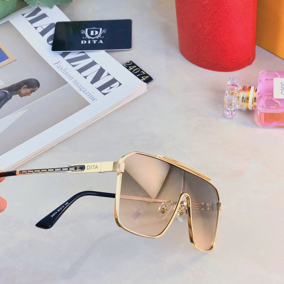 。。Dit*新款连体一片式太阳镜时尚欧美个性金属大框太阳眼镜潮人驾驶墨镜