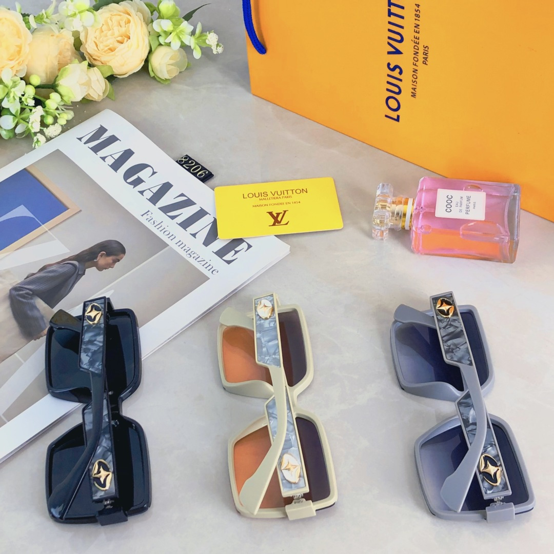 。。Louis vuitto*墨镜方形红潮高级感女轻奢框小小红书网香风抖音2025太阳镜新款