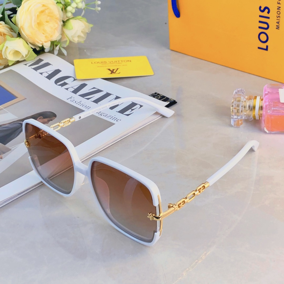 。。Louis vuitto*复古太阳镜韩版潮流百搭女网红街拍简约大框眼镜太阳眼镜