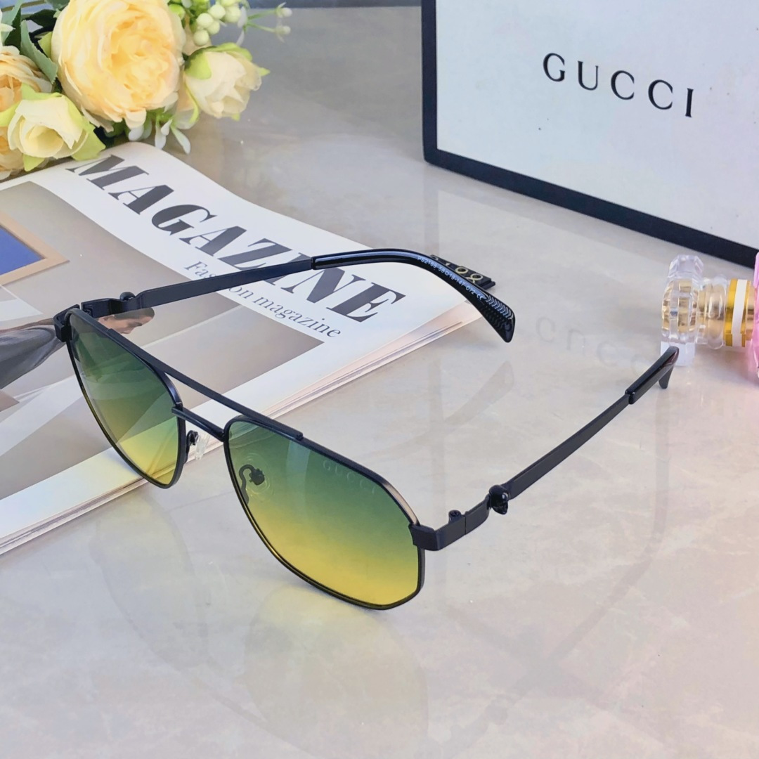 。。Gucc*超酷开车偏光墨镜男女高级感防强光防紫外线太阳眼镜钓鱼蛤蟆镜潮