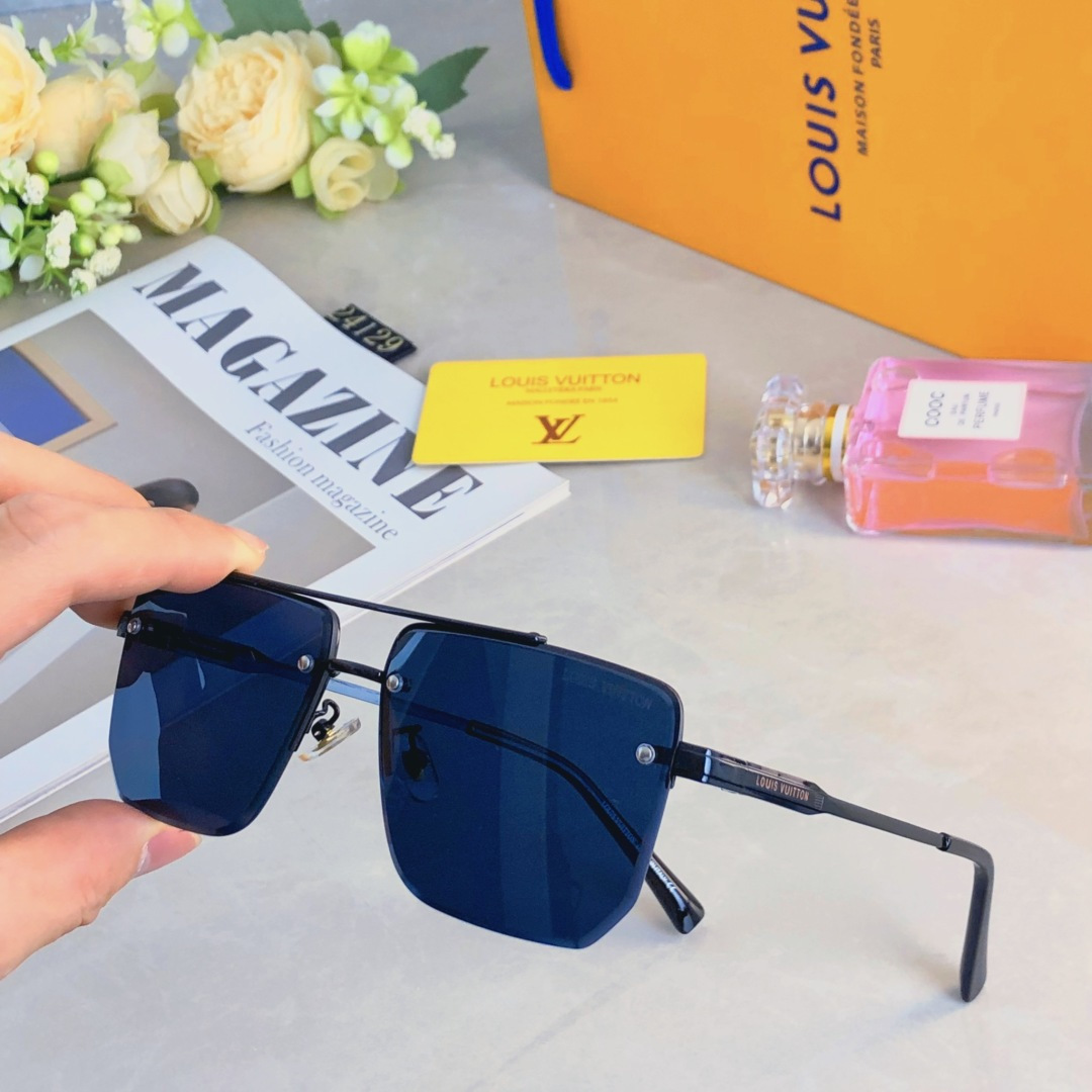 。。Louis vuitto*2025新款韩版ins大框墨镜个性潮流太阳眼镜女圆脸防紫外线街拍男