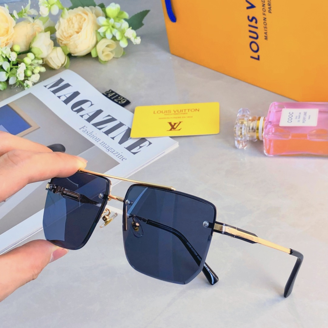 。。Louis vuitto*2025新款韩版ins大框墨镜个性潮流太阳眼镜女圆脸防紫外线街拍男