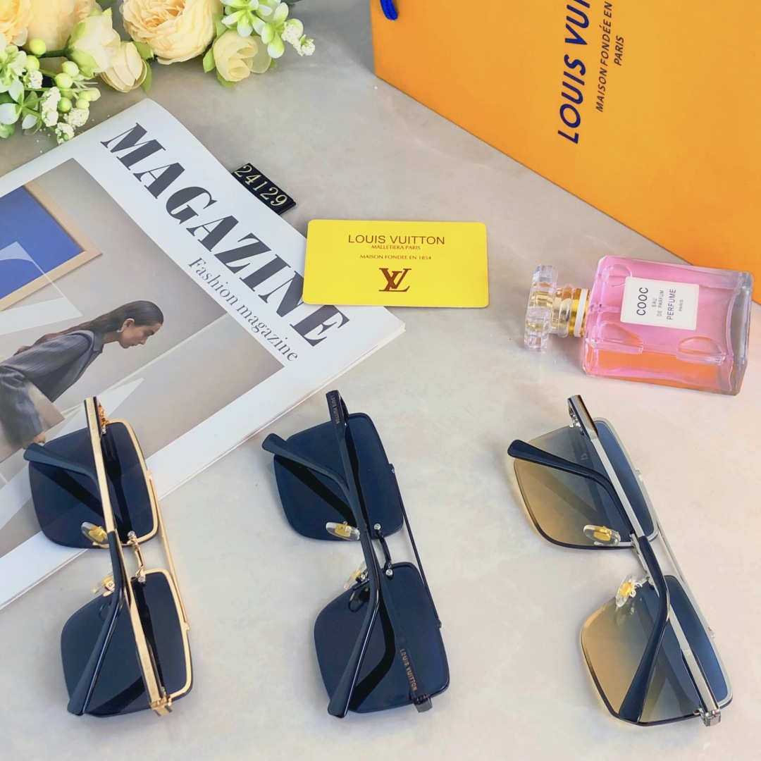 。。Louis vuitto*2025新款韩版ins大框墨镜个性潮流太阳眼镜女圆脸防紫外线街拍男