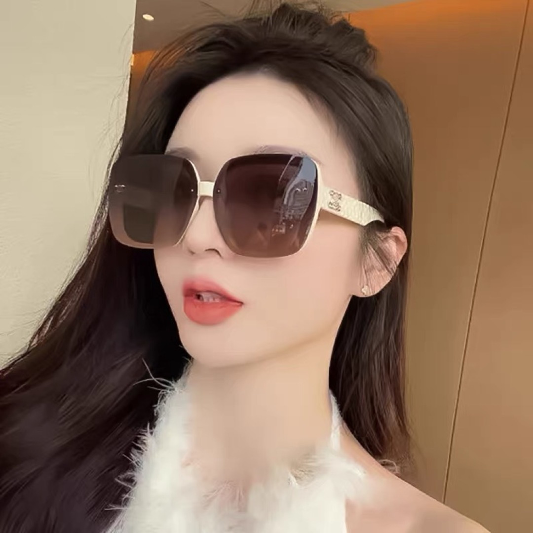 。。Celin*时尚偏光太阳镜新款细闪太阳镜女时尚潮流气质百搭遮阳墨镜