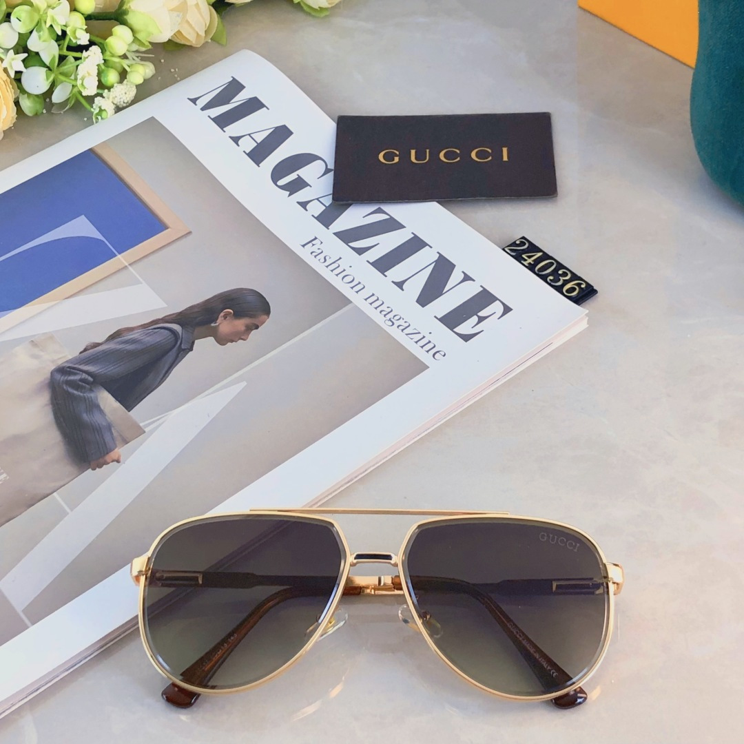 。。Gucc*2025时尚新款蛤蟆墨镜复古素颜百搭男女太阳镜防紫外线眼镜架潮