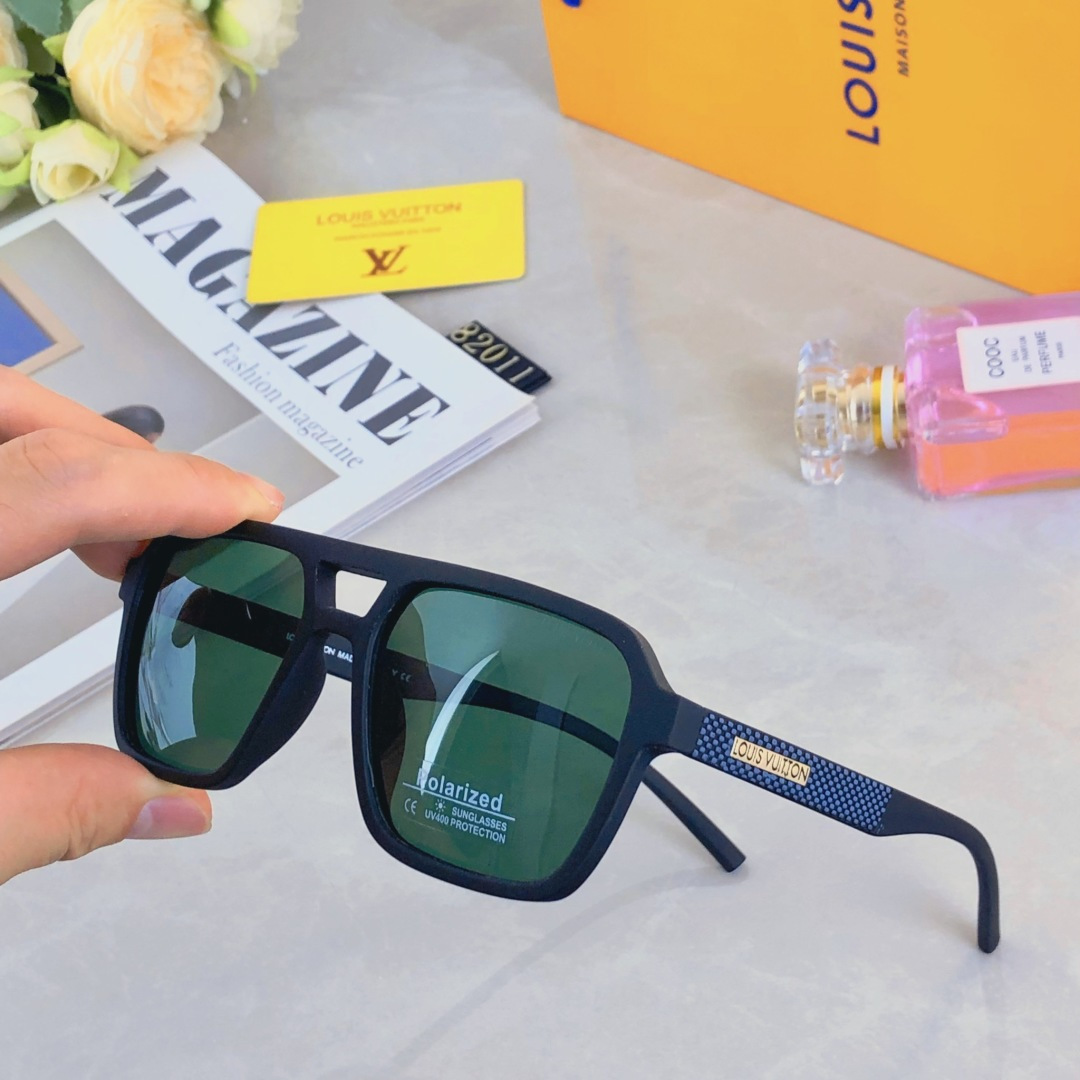 。。Louis vuitto*复古双梁飞行员式墨镜女ins网红欧美街拍太阳眼镜男防紫外线