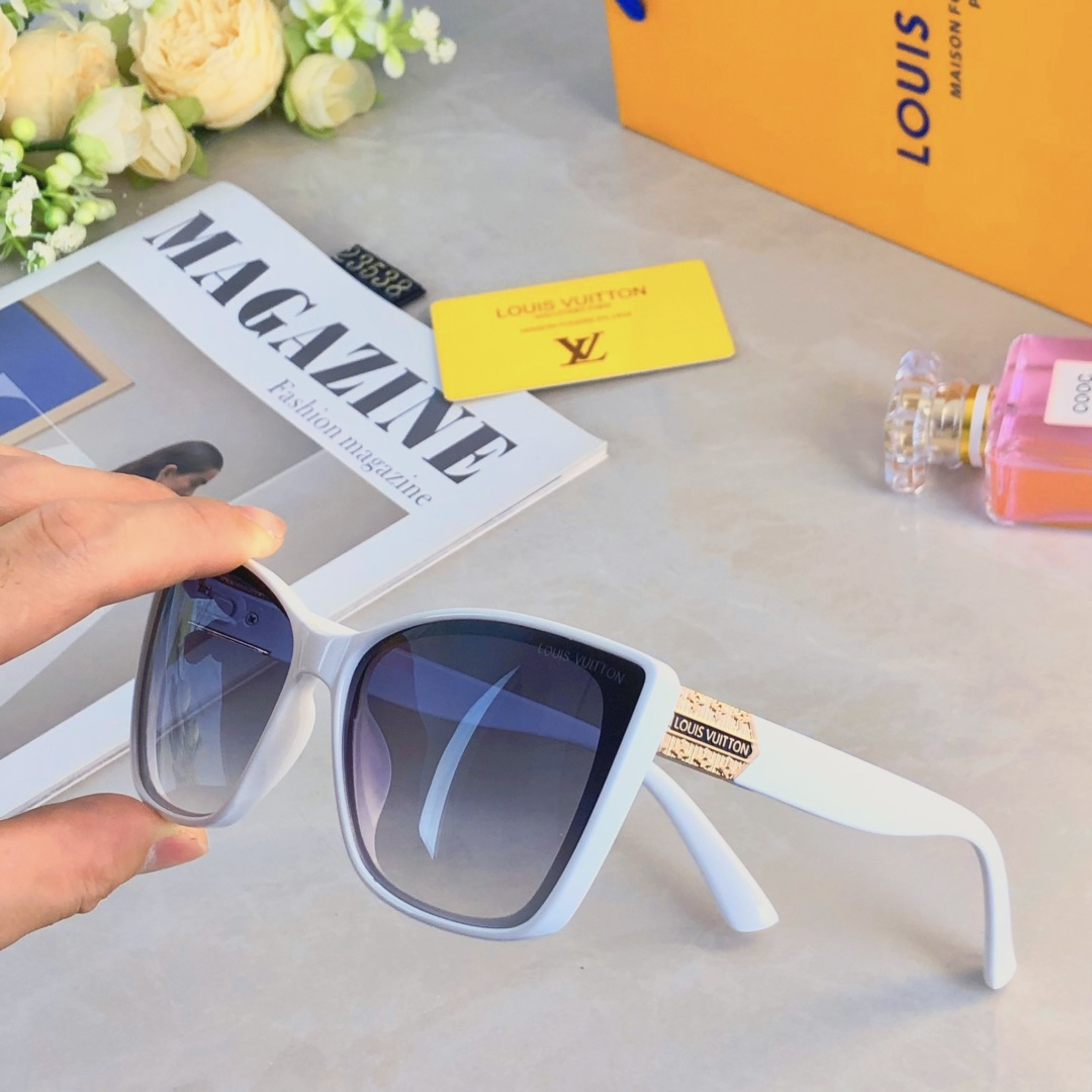 。。Louis vuitto*韩版高级感ins防晒墨镜女超大框方框显脸小开车防紫外线太阳镜