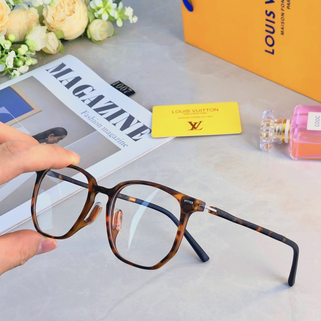 。。Louis vuitto*超轻材质细边大框修脸复古眼镜个性男女日常防蓝光可配近视