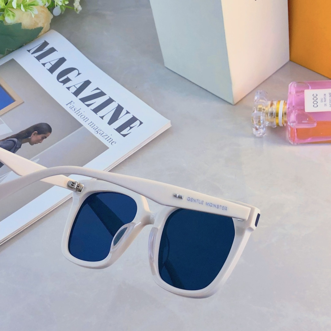 。。韩版gm墨镜女高级感ins圆脸显瘦防紫外线太阳镜男款网红眼镜