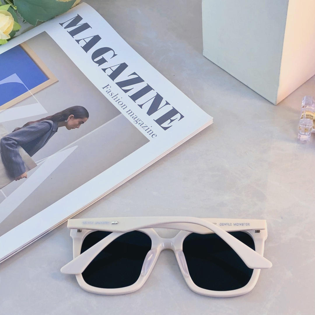 。。韩版gm墨镜女高级感ins圆脸显瘦防紫外线太阳镜男款网红眼镜