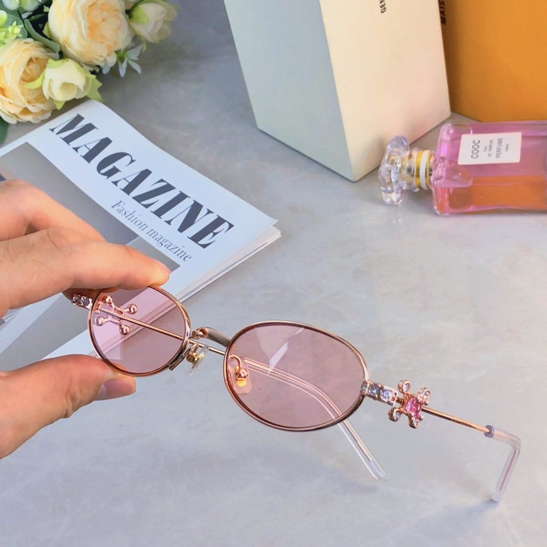 。。2035新款珠宝系列眼镜框男女椭圆全框时尚镶钻精致眼镜架