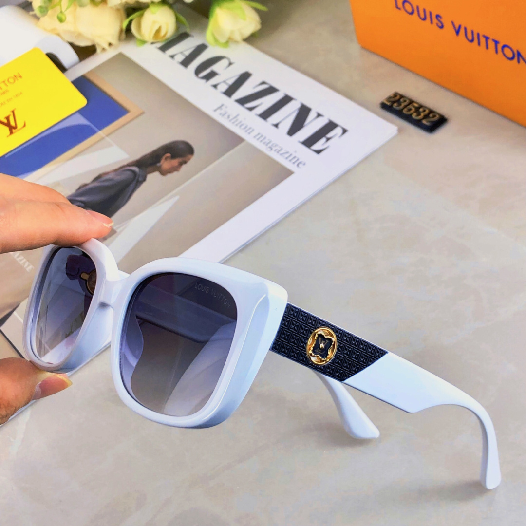 。。Louis vuitto*2025新款欧美时尚太阳镜女个性街拍遮阳墨镜