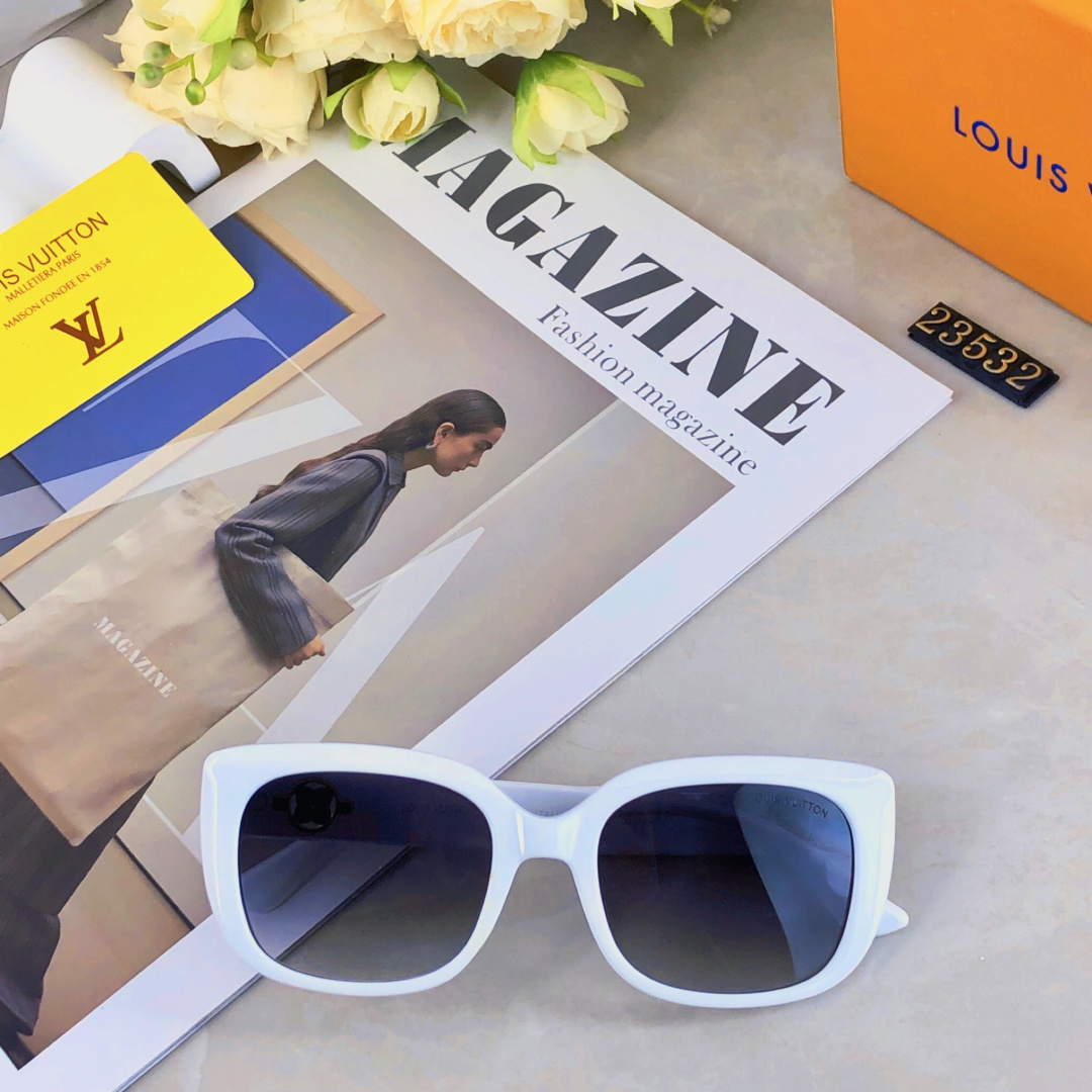 。。Louis vuitto*2025新款欧美时尚太阳镜女个性街拍遮阳墨镜