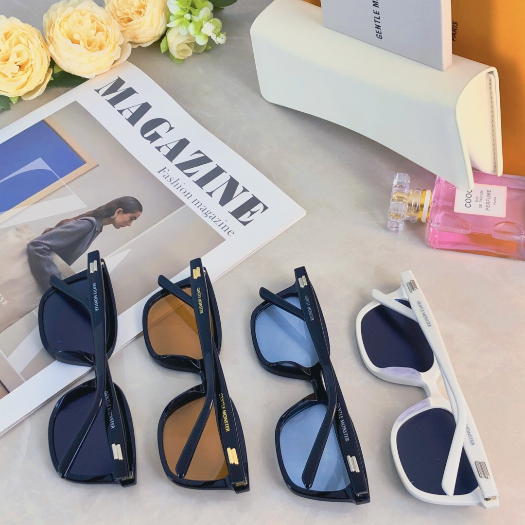 。。男女同款GM方形经典黑超墨镜时尚百搭大脸显小太阳镜可配近视度数