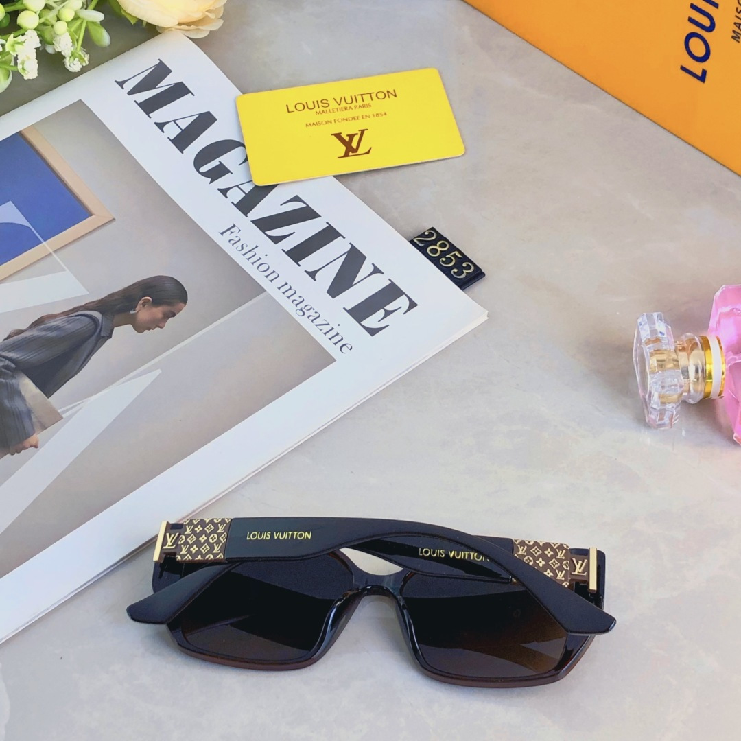 。。Louis vuitto*墨镜女2025新款方形个性超酷高级感防紫外线凹造型拍照太阳眼镜