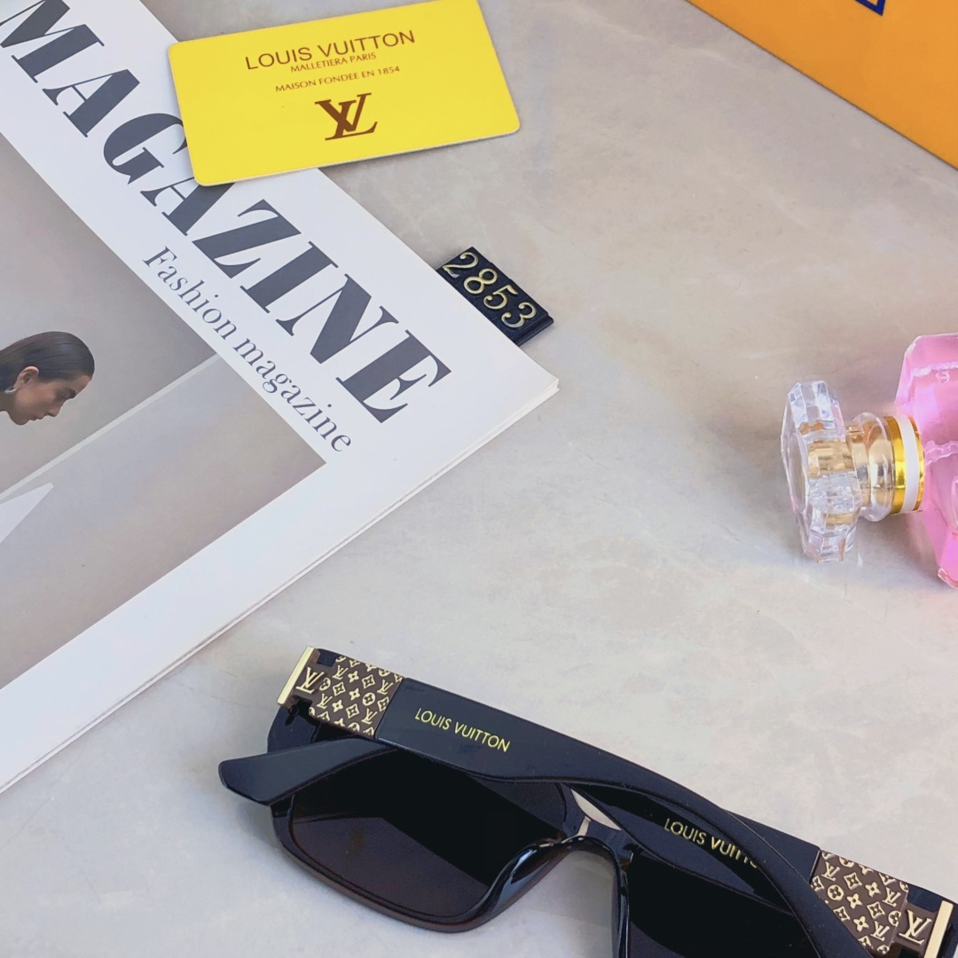 。。Louis vuitto*墨镜女2025新款方形个性超酷高级感防紫外线凹造型拍照太阳眼镜