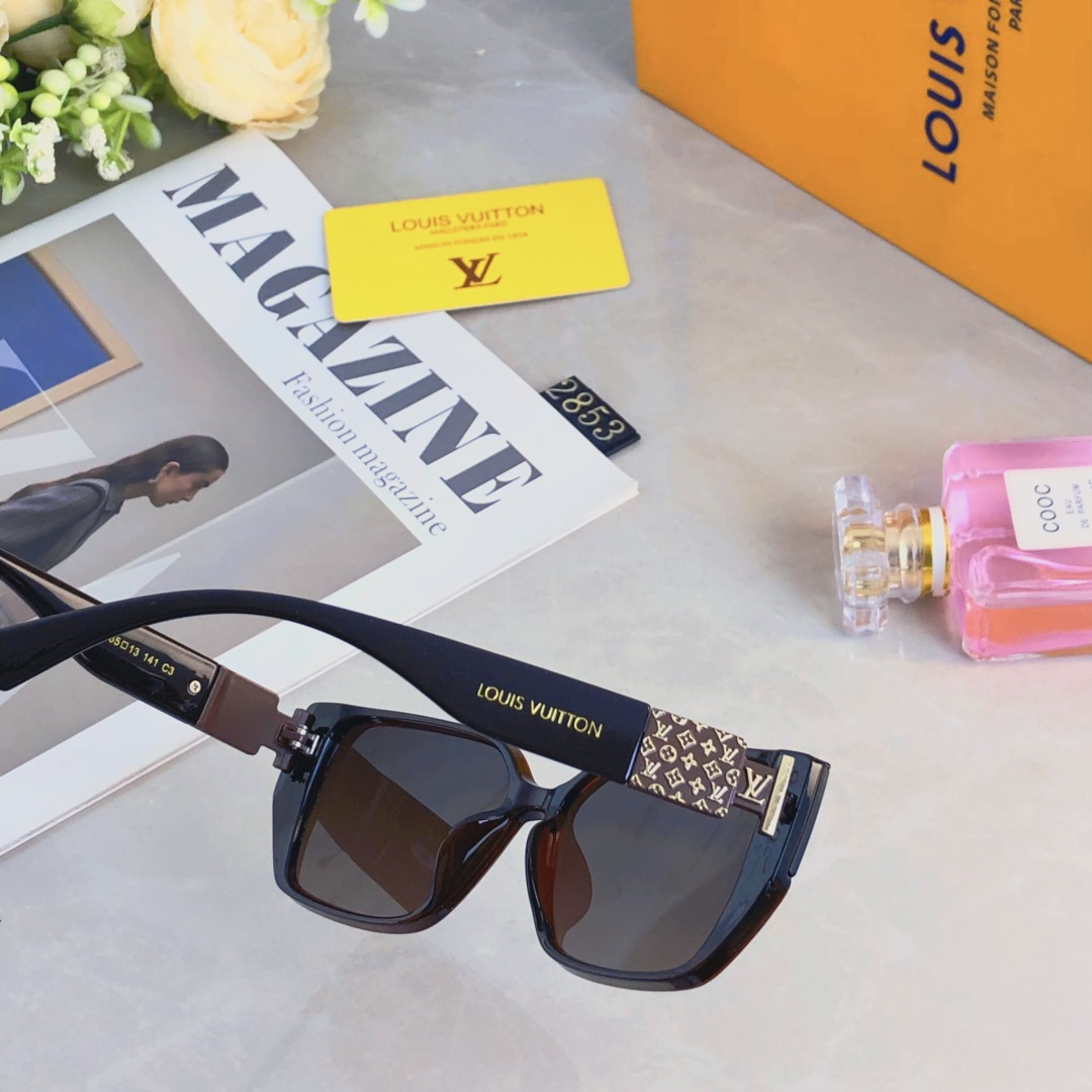 。。Louis vuitto*墨镜女2025新款方形个性超酷高级感防紫外线凹造型拍照太阳眼镜