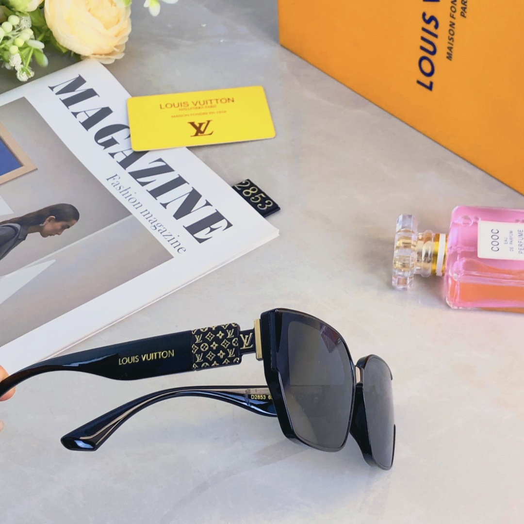 。。Louis vuitto*墨镜女2025新款方形个性超酷高级感防紫外线凹造型拍照太阳眼镜