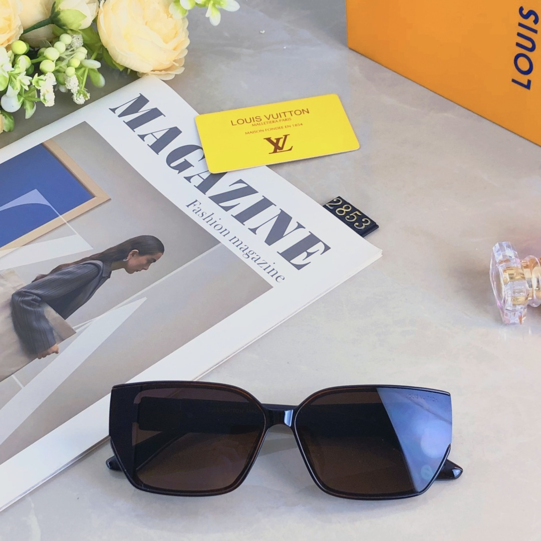 。。Louis vuitto*墨镜女2025新款方形个性超酷高级感防紫外线凹造型拍照太阳眼镜