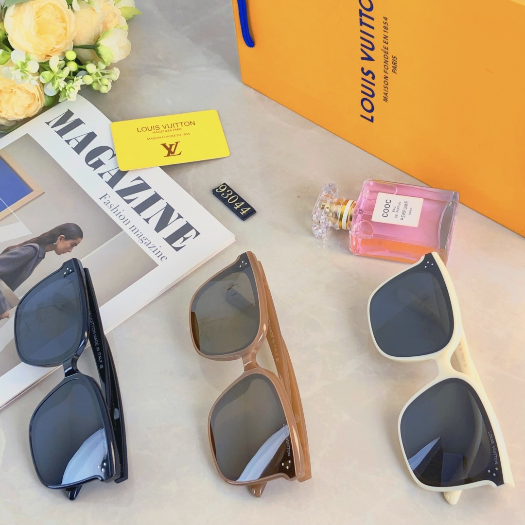 。。Louis vuitto*韩版墨镜女潮显白高级感方形ins辣妹眼镜防紫外线太阳镜男