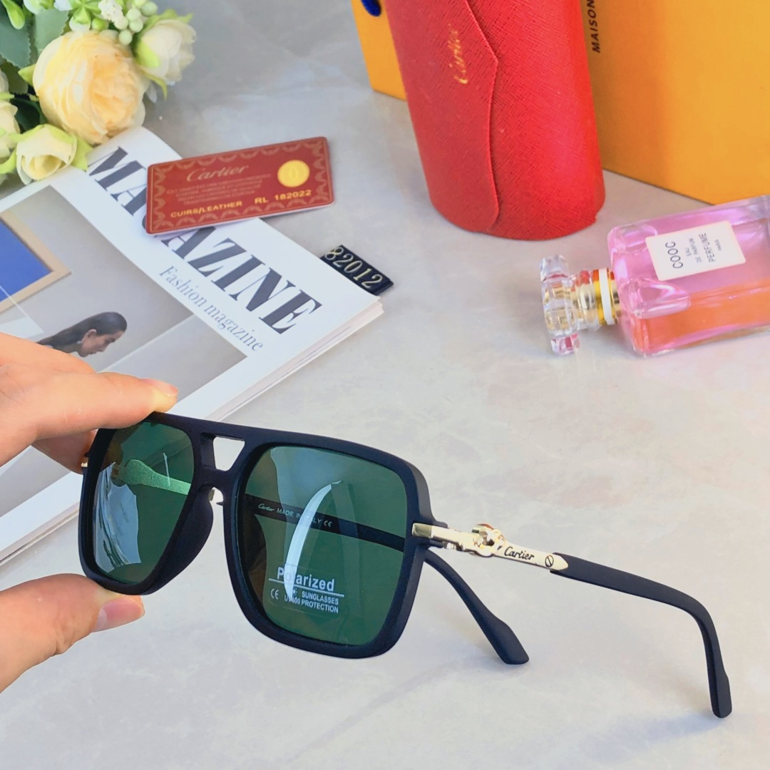 。。Cartie*新款摩登外出旅行太阳镜酷男女欧美个性大框墨镜跨境百搭眼镜装饰