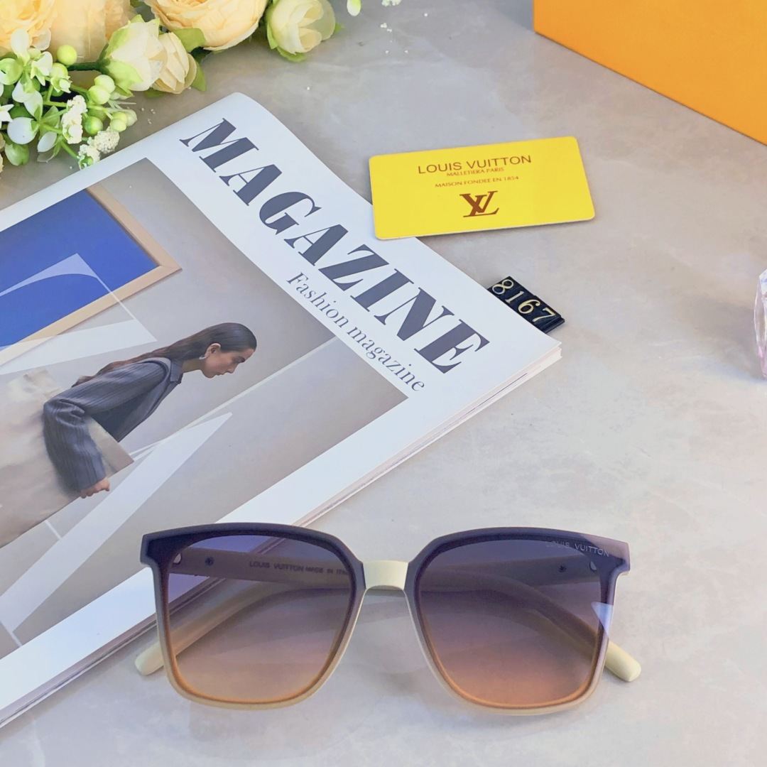 。。Louis vuitto*韩版复古遮阳猫眼近视墨镜女款潮高级感方形太阳眼镜男款