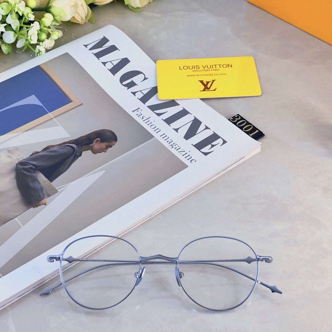 。。Louis vuitto*ins韩系个性复古圆金属纯钛近视眼镜框男女文艺平光镜架可配度数