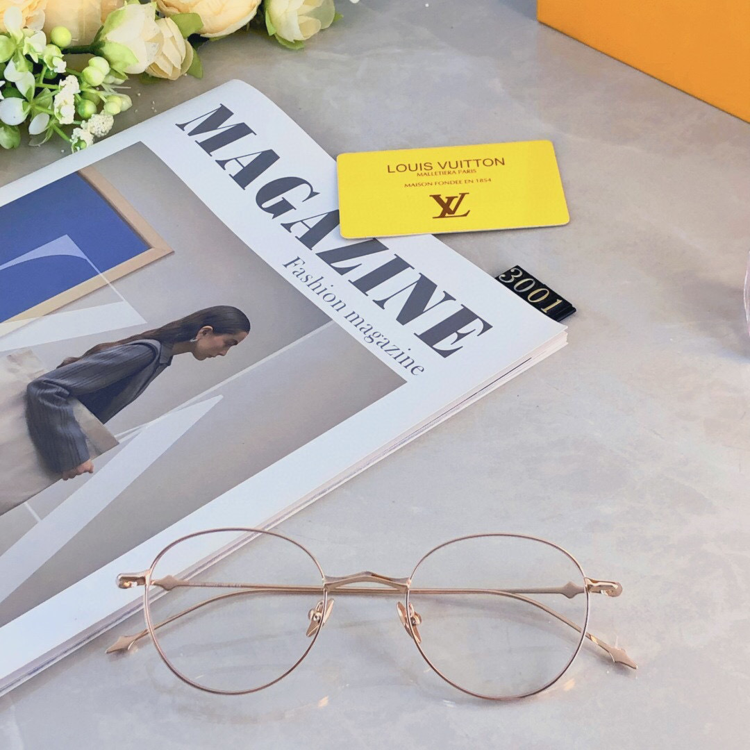 。。Louis vuitto*ins韩系个性复古圆金属纯钛近视眼镜框男女文艺平光镜架可配度数