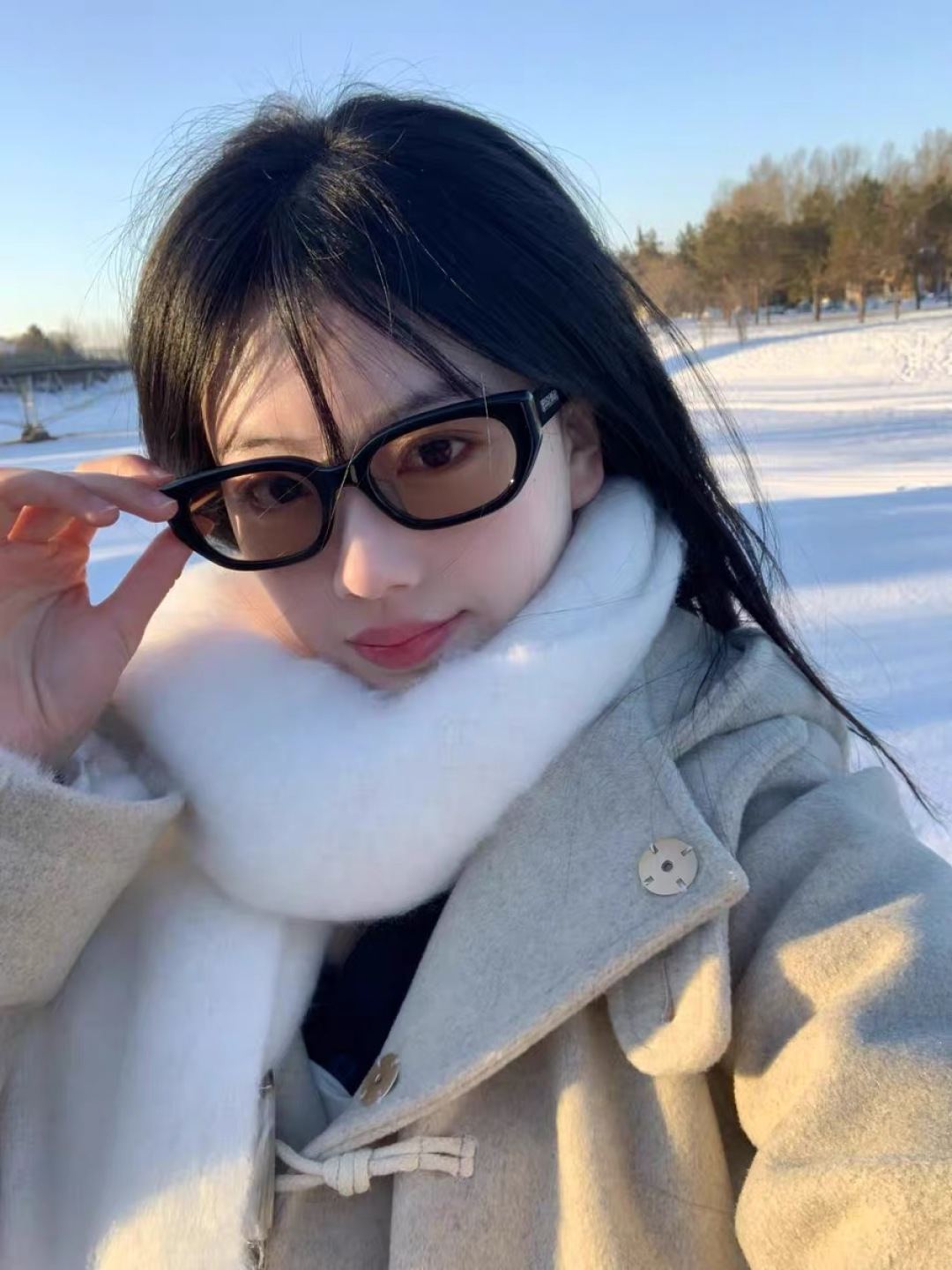 。。Louis vuitto*复古猫眼墨镜女方圆脸显瘦偏光太阳镜男女轻ins韩版潮网红素颜镜