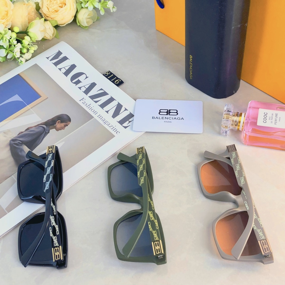 。。Balenciag*欧美墨镜ins小方框个性网红时尚百搭防紫外太阳镜