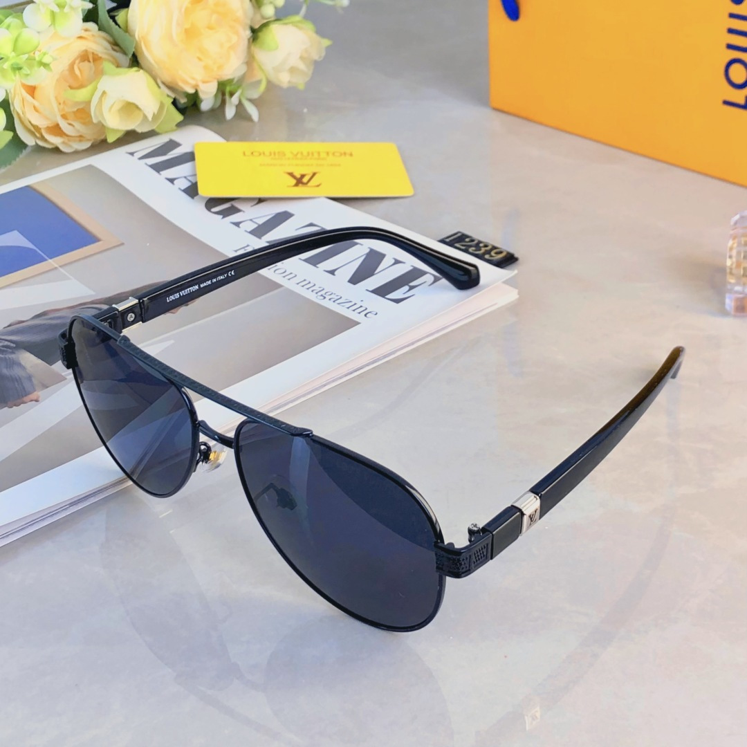 。。Louis vuitto*情侣款复古飞行员太阳镜男女高颜值时尚街拍遮阳防晒墨镜拍照旅游