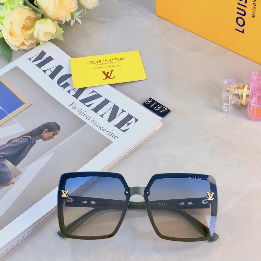 。。Louis vuitto*2025新款大框墨镜轻奢气质百搭防紫外线防晒显瘦太阳眼镜