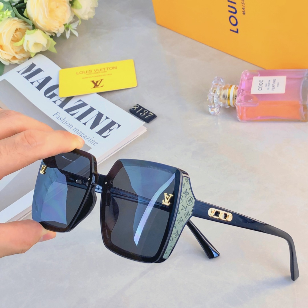 。。Louis vuitto*2025新款大框墨镜轻奢气质百搭防紫外线防晒显瘦太阳眼镜