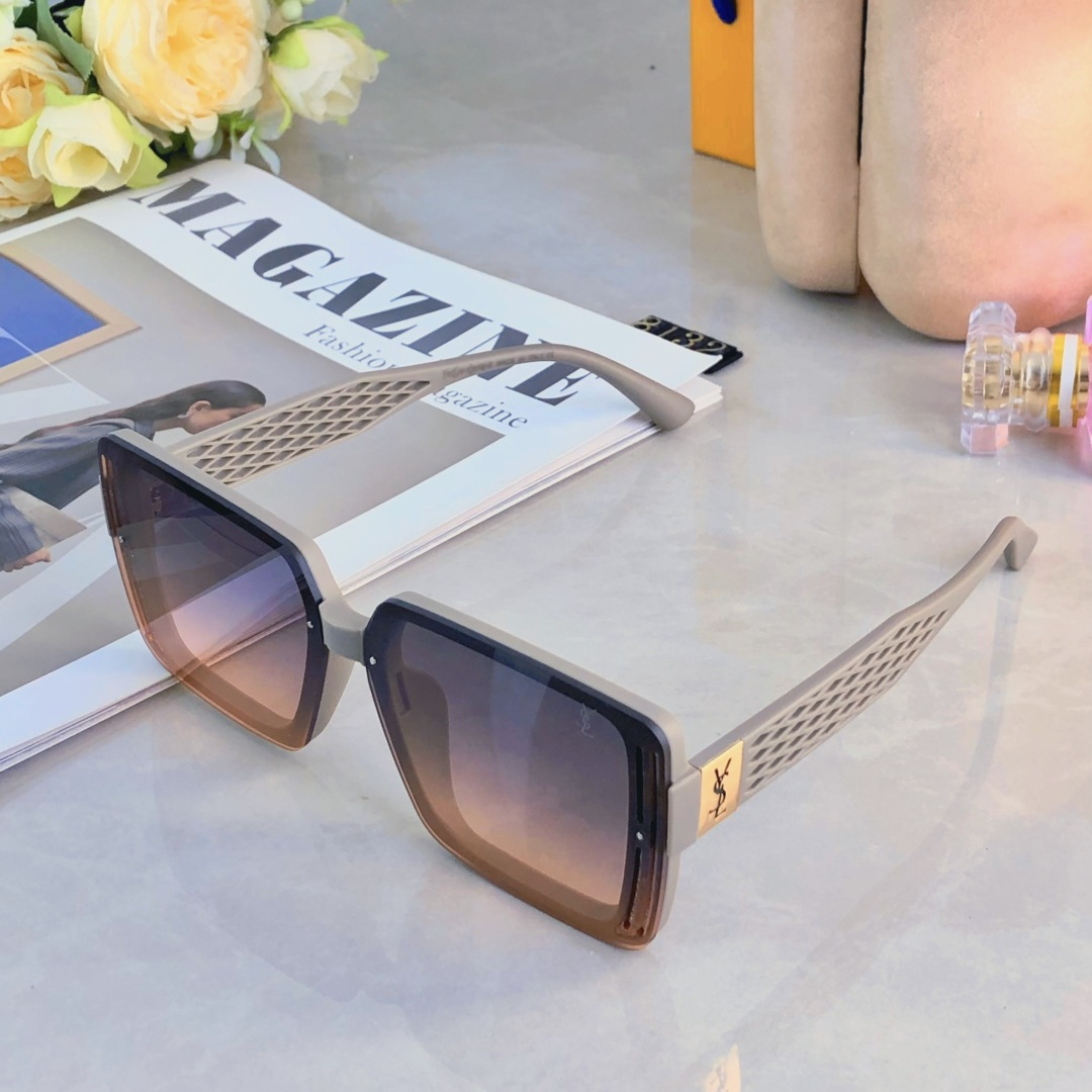 。。ＹｓＬ新款方形Ysl字母百搭太阳镜气质简约欧美风墨镜女防紫外线超轻ins风