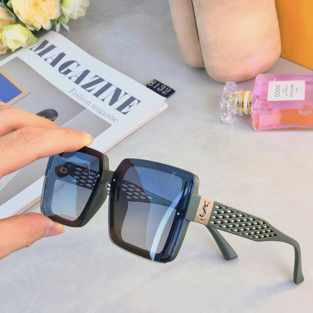 。。ＹｓＬ新款方形Ysl字母百搭太阳镜气质简约欧美风墨镜女防紫外线超轻ins风