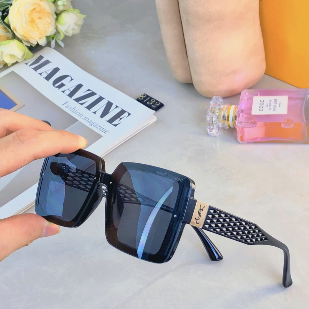 。。ＹｓＬ新款方形Ysl字母百搭太阳镜气质简约欧美风墨镜女防紫外线超轻ins风