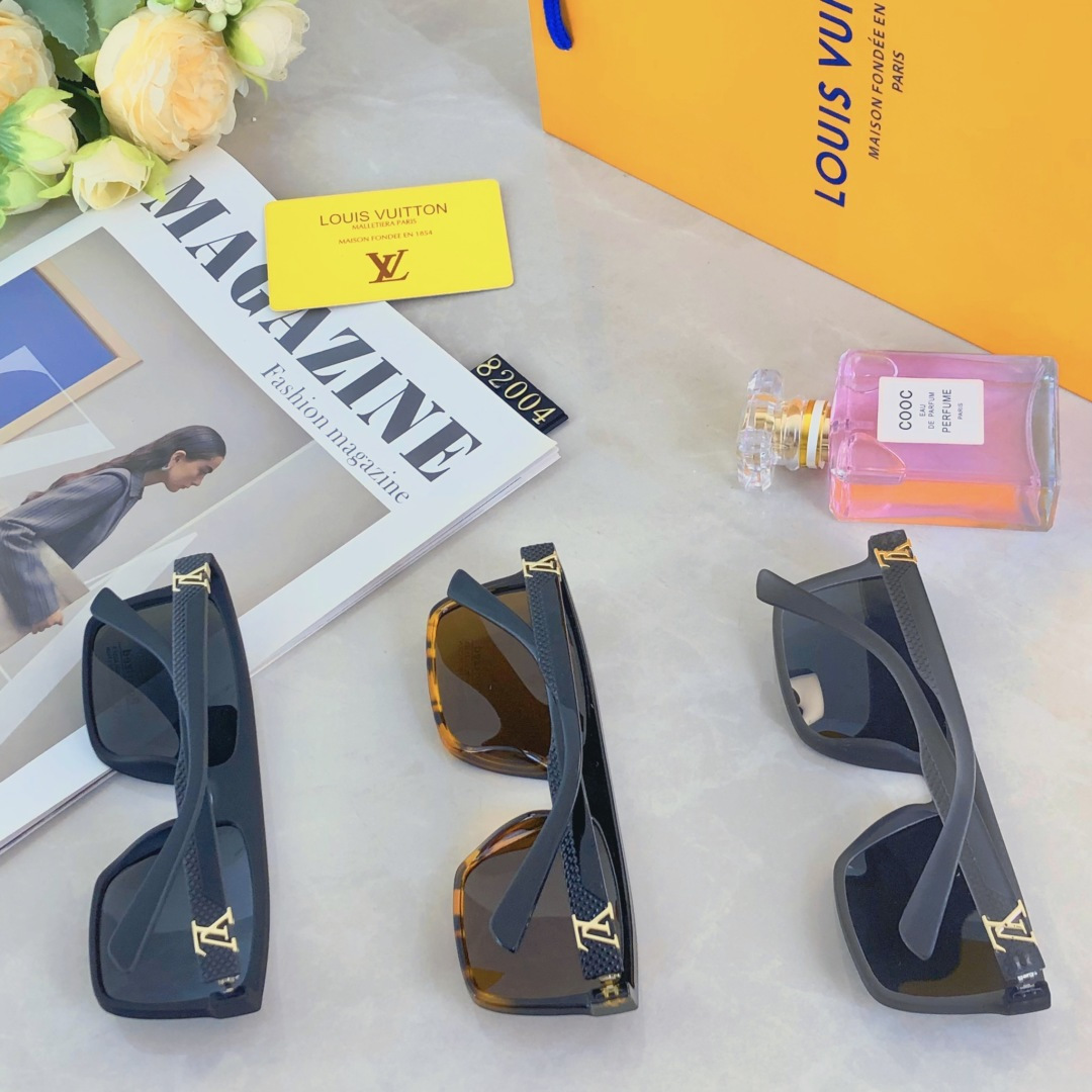 。。Louis vuitto*2025款偏光太阳镜时尚方框墨镜户外高级感驾驶眼镜