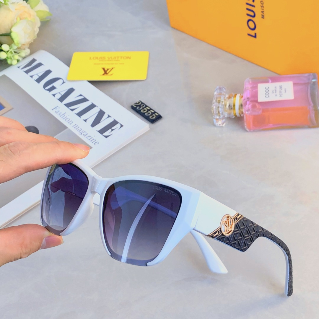 。。Louis vuitto*2025新款复古方形墨镜防紫外线网红太阳镜时尚百搭眼镜男女