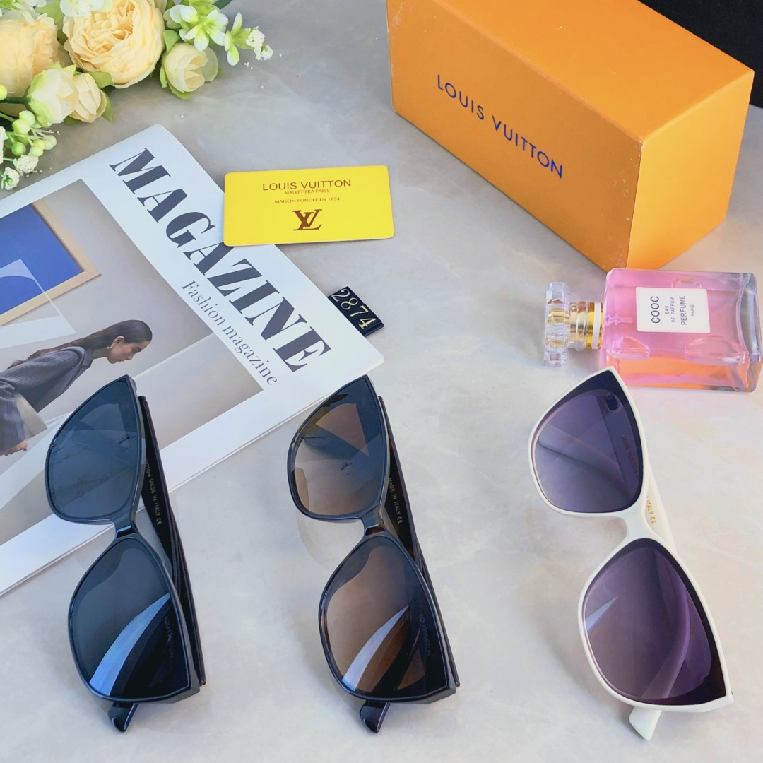 。。Louis vuitto*韩版方形百搭墨镜女网红同款凹造型拍照显脸小防紫外线太阳镜