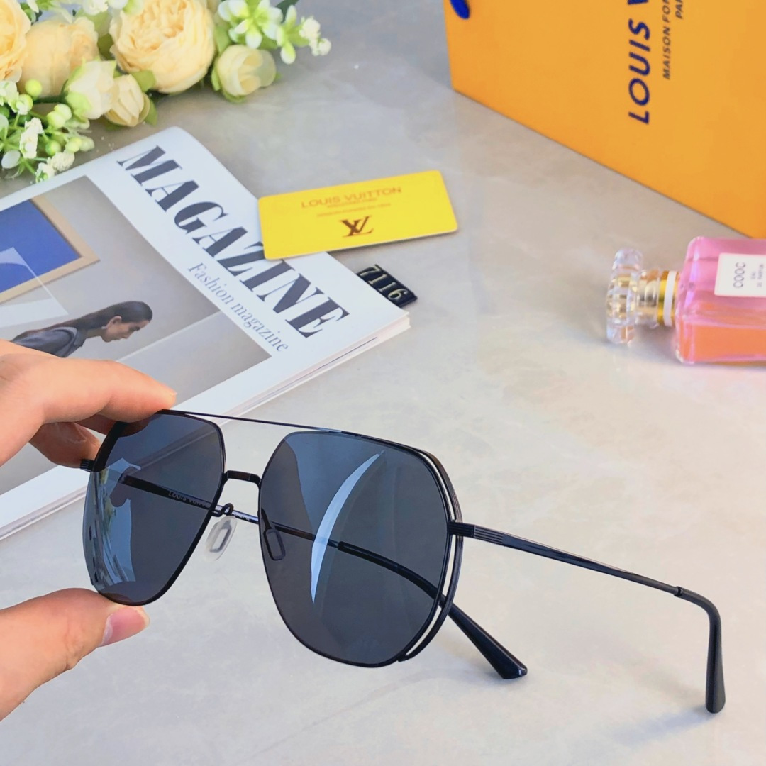 。。Louis vuitto*新款个性双梁经典时尚偏光太阳镜开车驾驶防紫外线墨镜
