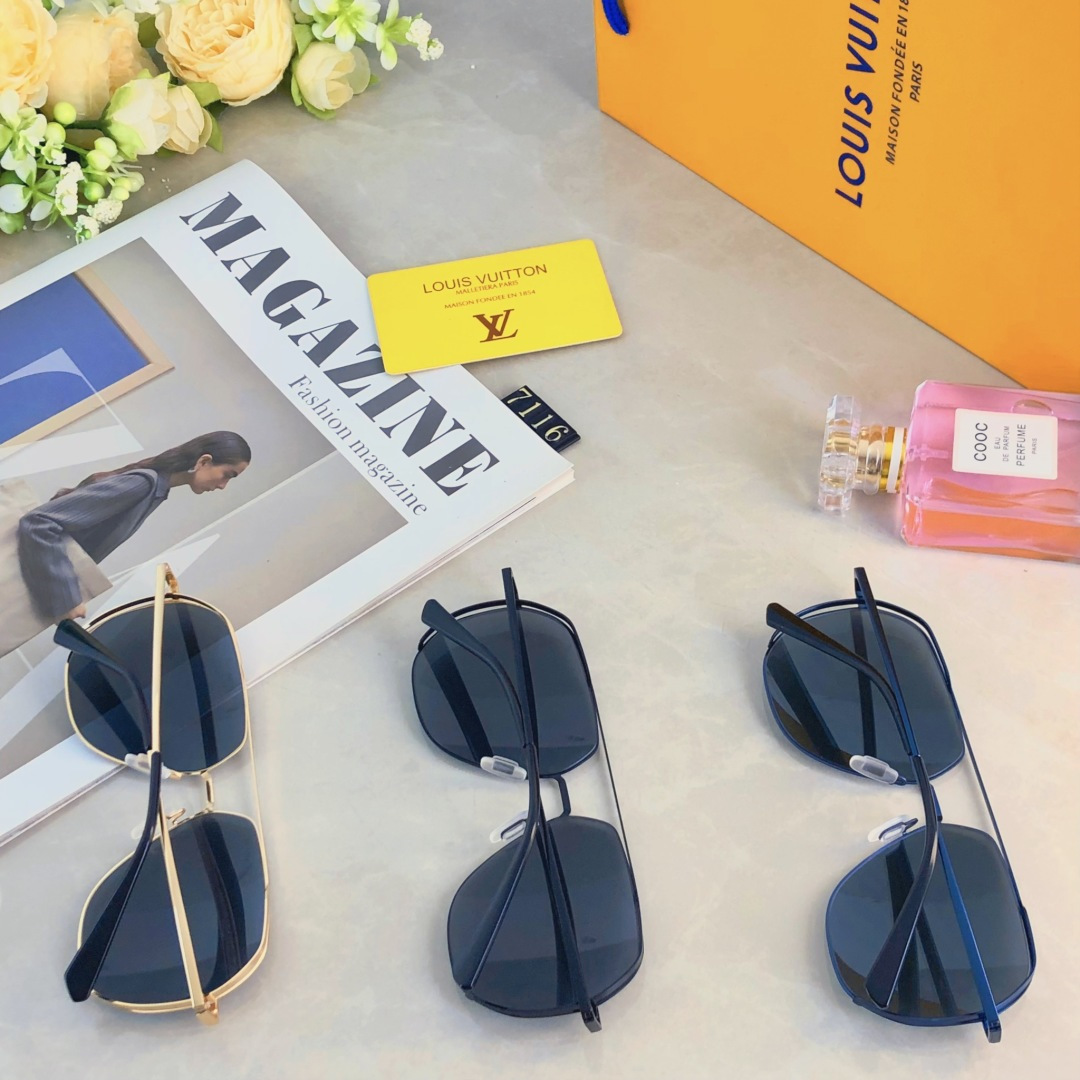 。。Louis vuitto*新款个性双梁经典时尚偏光太阳镜开车驾驶防紫外线墨镜