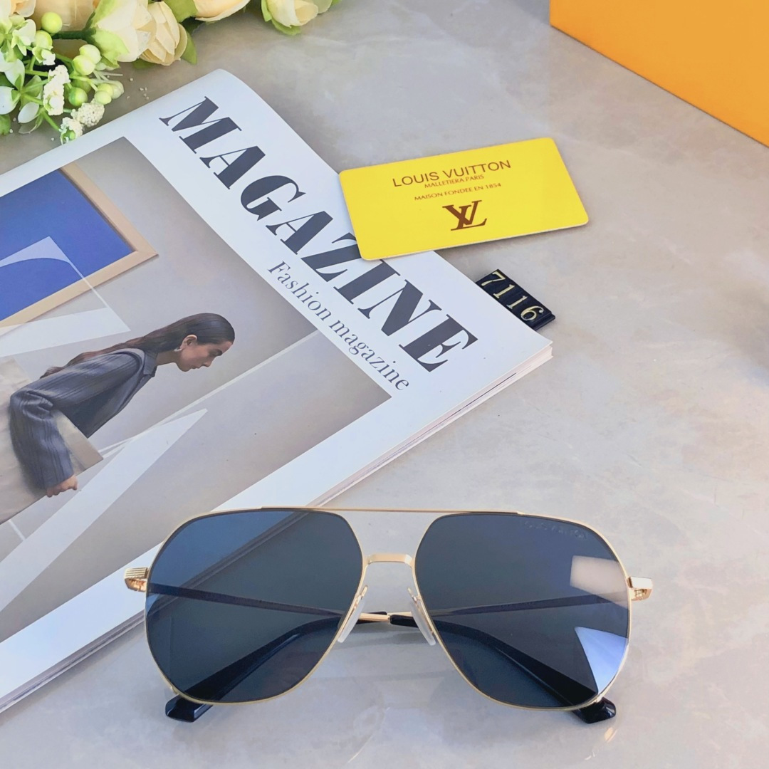 。。Louis vuitto*新款个性双梁经典时尚偏光太阳镜开车驾驶防紫外线墨镜