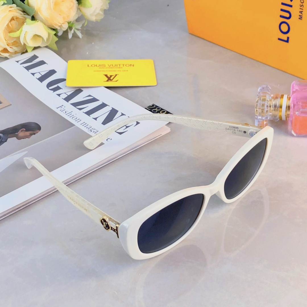 。。Louis vuitto*高级感椭圆太阳镜女复古猫眼墨镜时尚欧美防晒太阳镜