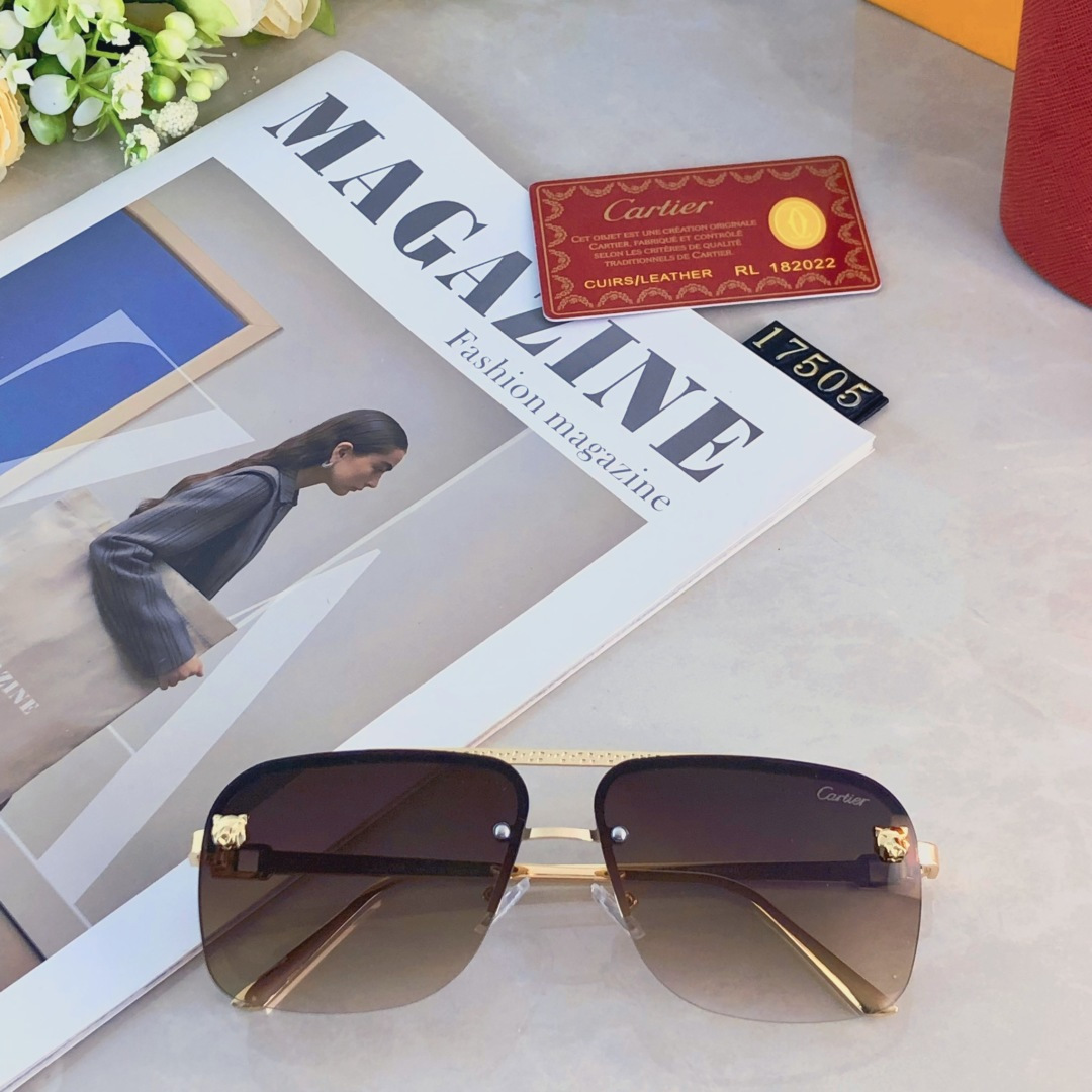 。。Cartie*复古痞帅男士双梁金属墨镜高端商务风格UV400防晒防紫外线太阳镜