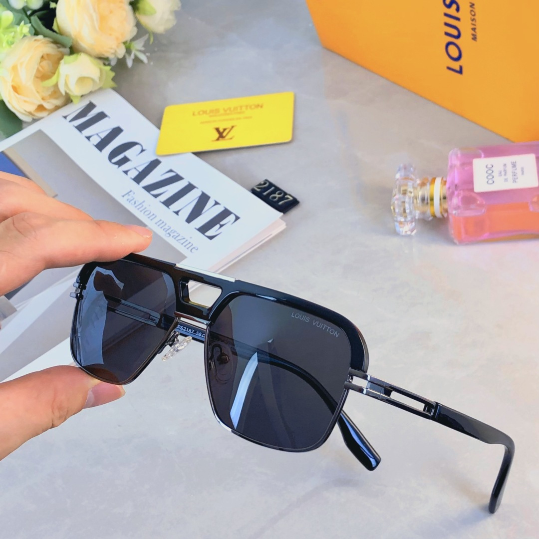 。。Louis vuitto*2025新款超轻高清尼龙太阳镜高级感适合大脸墨镜防晒防紫外线
