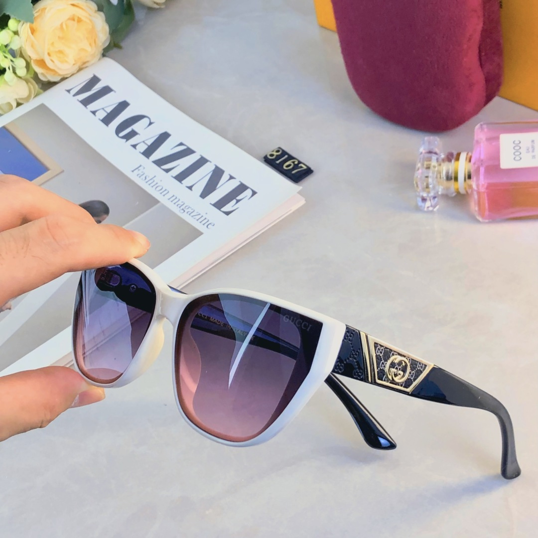 。。Gucc*欧美复古猫眼墨镜女高级感ins街拍时尚太阳镜