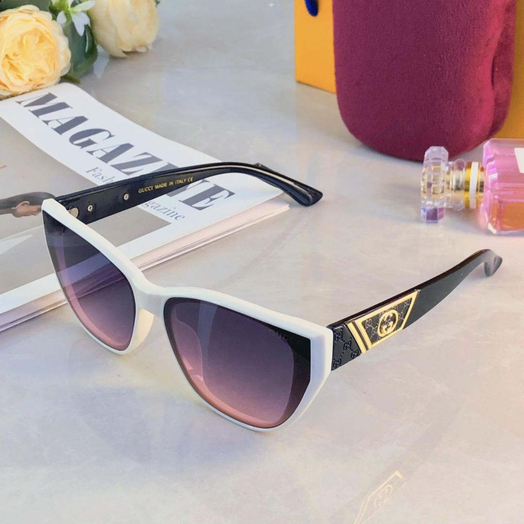 。。Gucc*欧美复古猫眼墨镜女高级感ins街拍时尚太阳镜