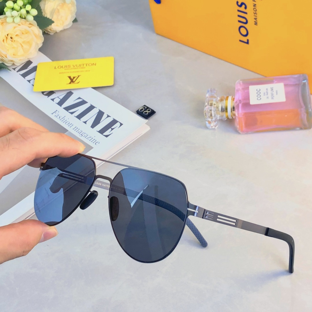 。。Louis vuitto*2025新款百搭尼龙偏光太阳镜男时尚潮流太阳墨镜