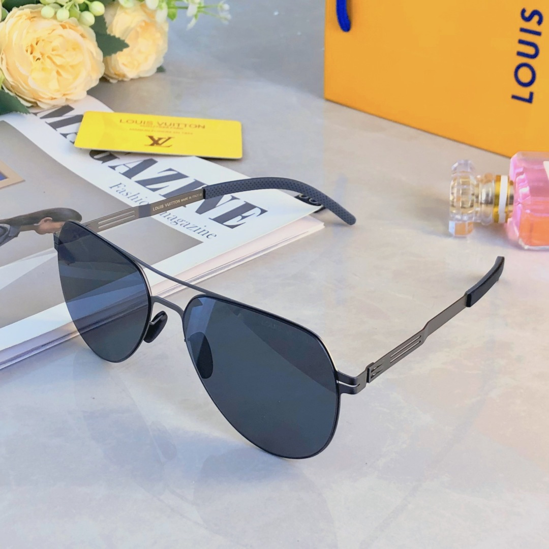 。。Louis vuitto*2025新款百搭尼龙偏光太阳镜男时尚潮流太阳墨镜